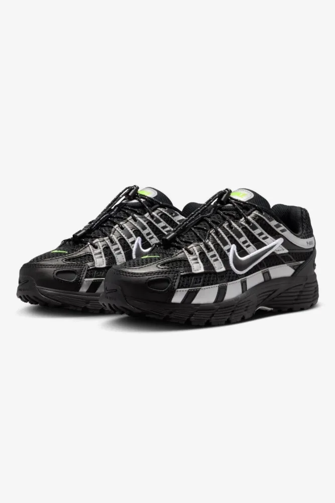 Nike P-6000 Sneaker - Black + Metallic Silver EU37.5 Kids