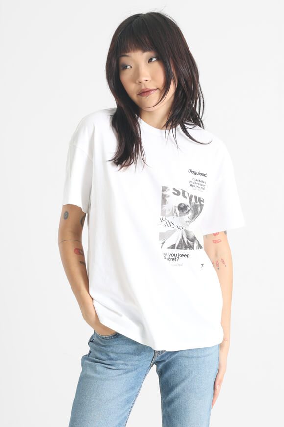 Only Pernille Oversize T-Shirt - Bright White S Damen