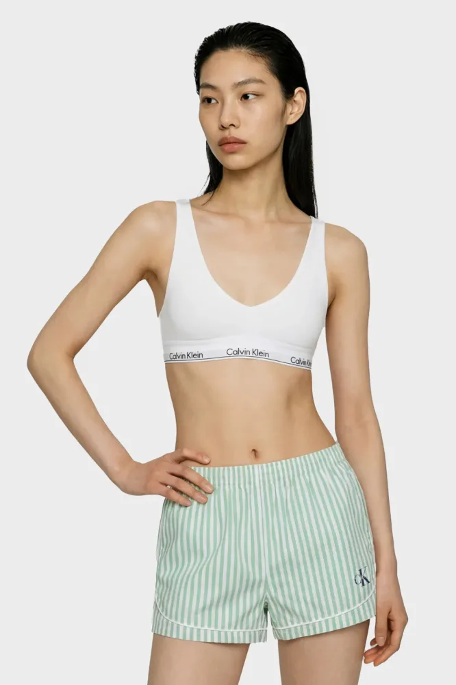 Calvin Klein Stoffshorts - Gras Green S Damen