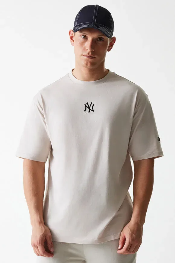 New Era T-Shirt - Beige M Herren