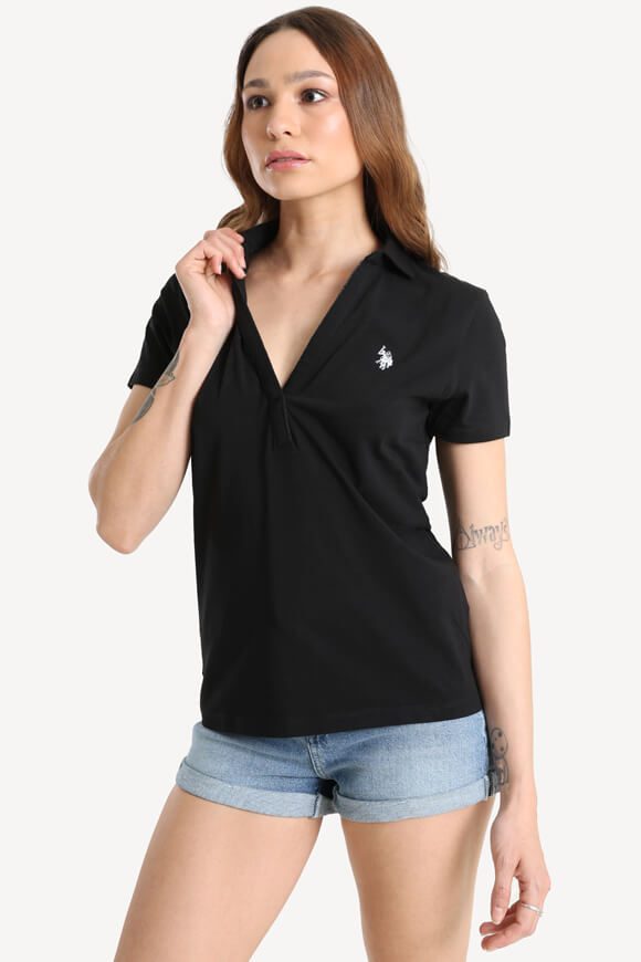U.S. Polo Assn. Poloshirt - Black S Damen
