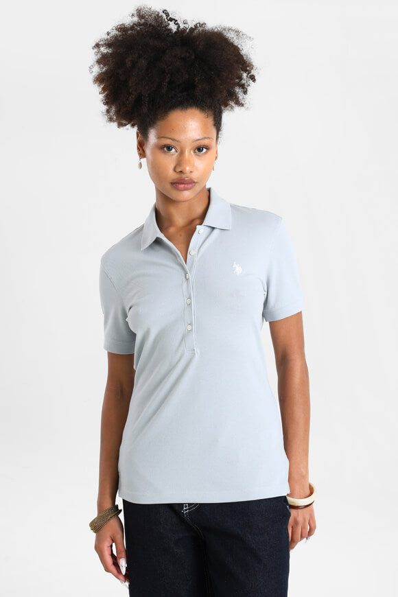 U.S. Polo Assn. Poloshirt - Light Blue M Damen
