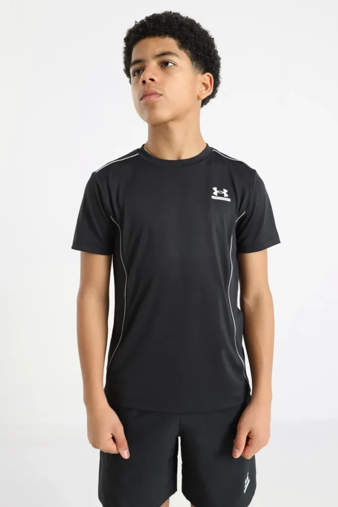 Under Armour Tech Sport T-Shirt - Black M Kids