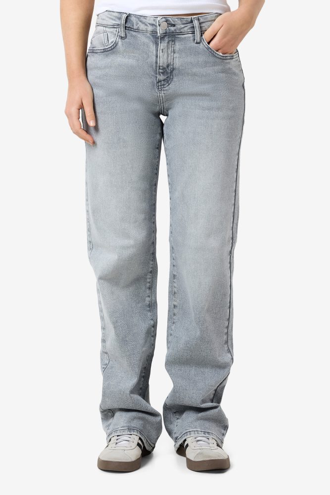 Noisy May NMYOLANDA Straight Fit Jeans L32 - Light Grey 27/32 Damen