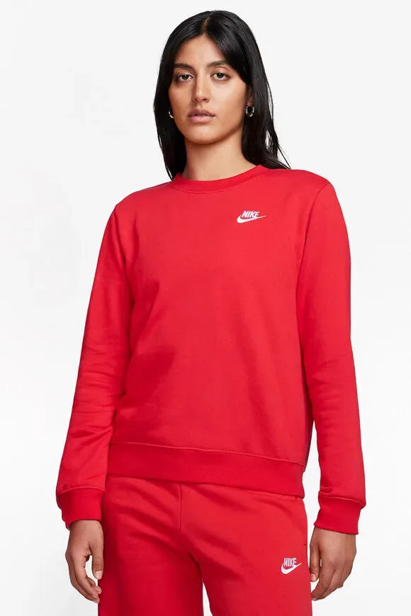 Nike Club Fleece Sweatshirt - University Red M Damen