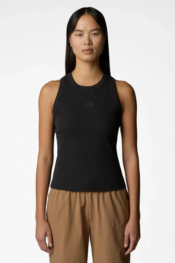 The North Face Geripptes Tanktop - Black S Damen