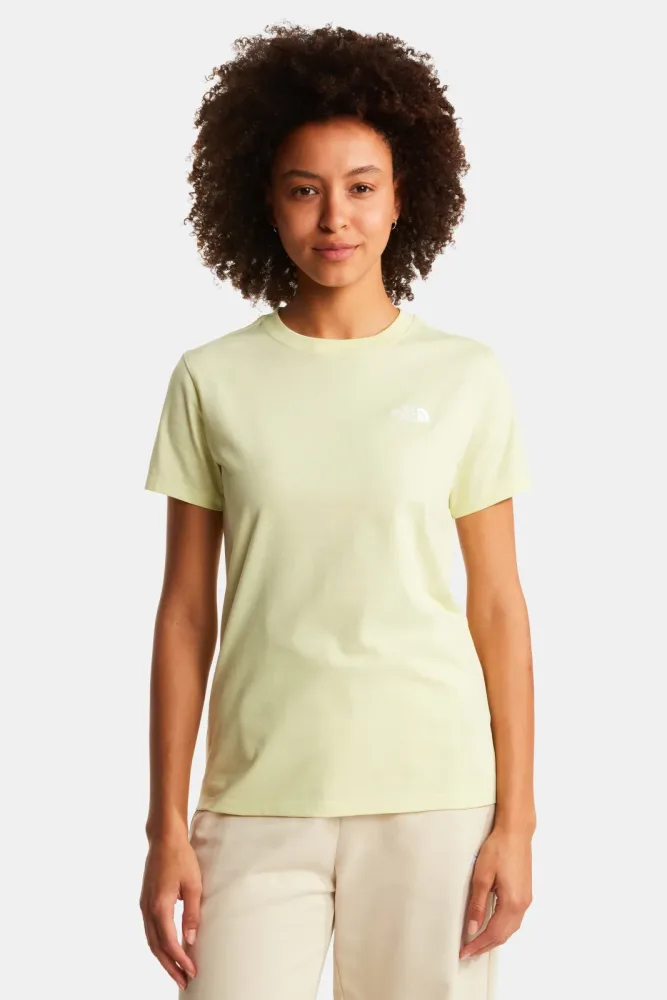 The North Face Evolution Simple Dome T-Shirt - Lemon Mist S Damen