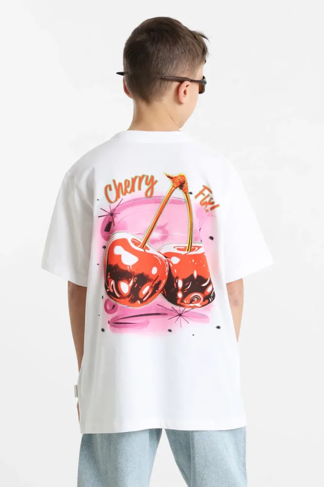 Jack & Jones Junior JORAIRBRUSH T-Shirt - Bright White 152 Kids