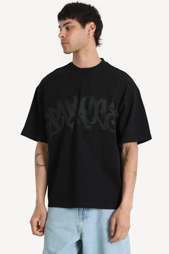 Burocs Graffiti Oversize T-Shirt - Black S Herren