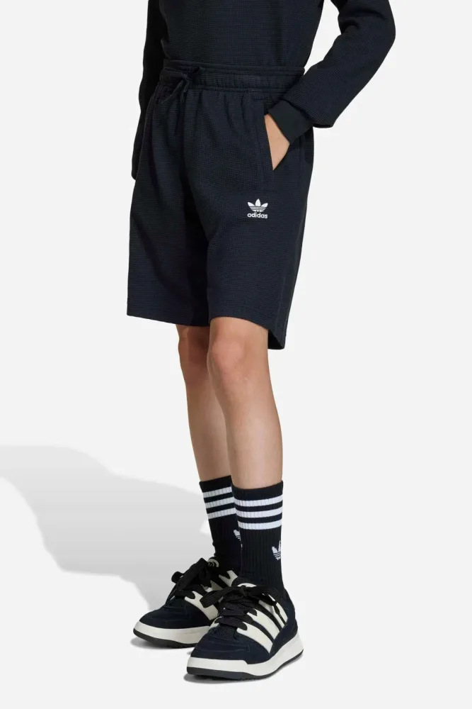 Adidas Originals Shorts aus Waffelstoff - Black 164 Kids