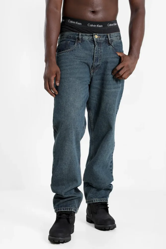 Redefined Rebel RRBROOKLYN Loose Fit Jeans L32 - Blue Denim 29/32 Herren