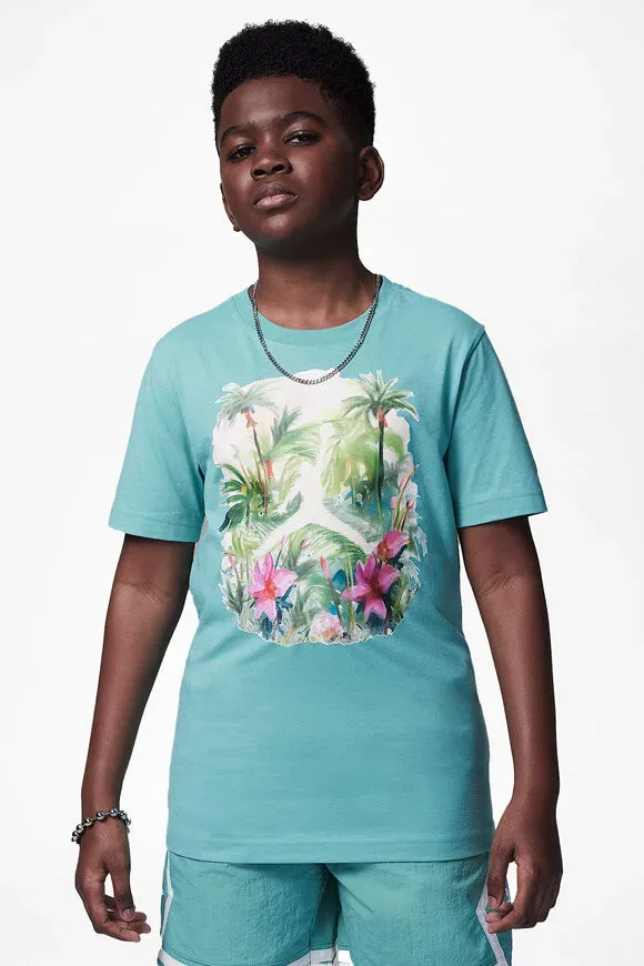 Jordan Flight Essentials T-Shirt - Washed Teal L Kids