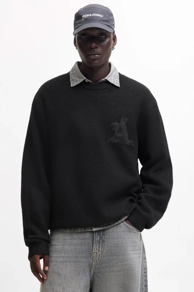 Jack & Jones JCOLEGACY Strickpullover - Black S Herren