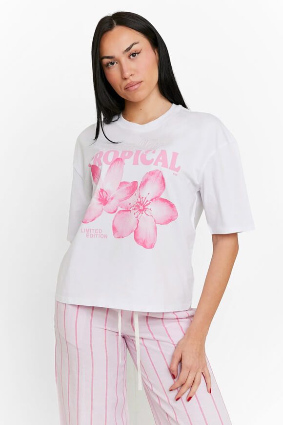 Tally Weijl Oversize T-Shirt - White XS Damen
