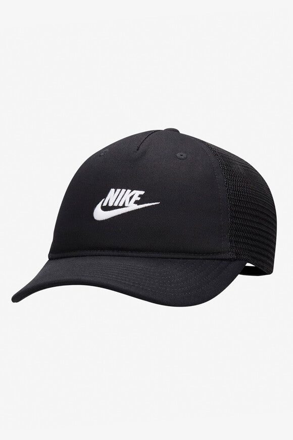 Nike Rise Trucker Cap / Snapback - Black + White M/L