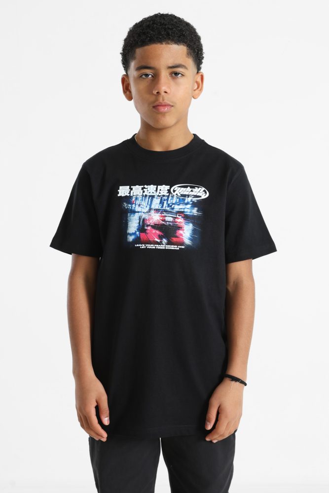 Mister Tee T-Shirt - Black 122-128 Kids