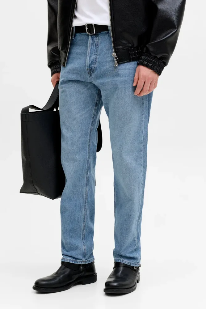 Jack & Jones JJICHRIS JJORIGINAL Relaxed Fit Jeans L32 - Blue Denim 30/32 Herren