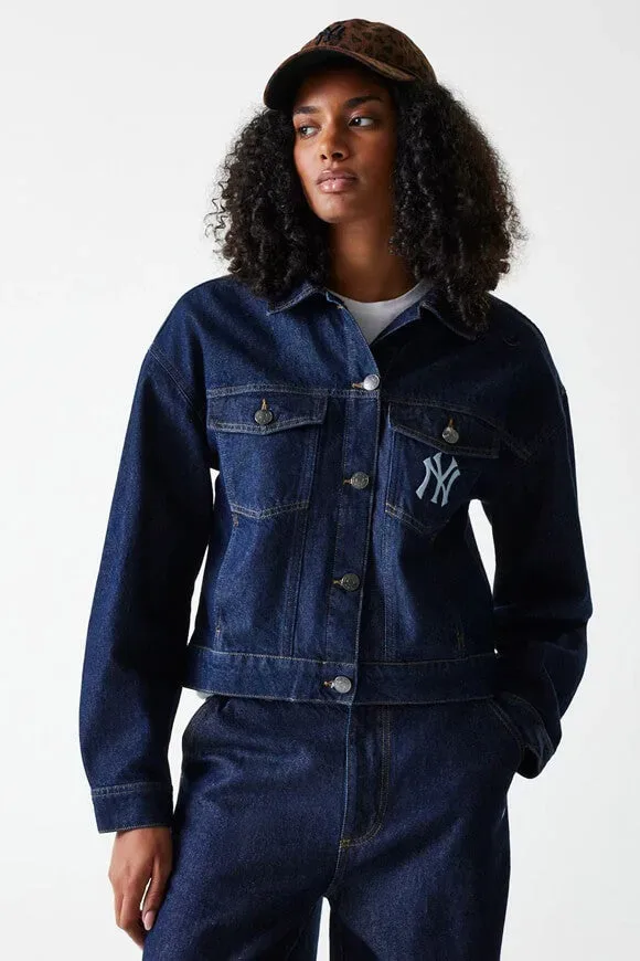 New Era Jeansjacke - Dark Blue M Damen