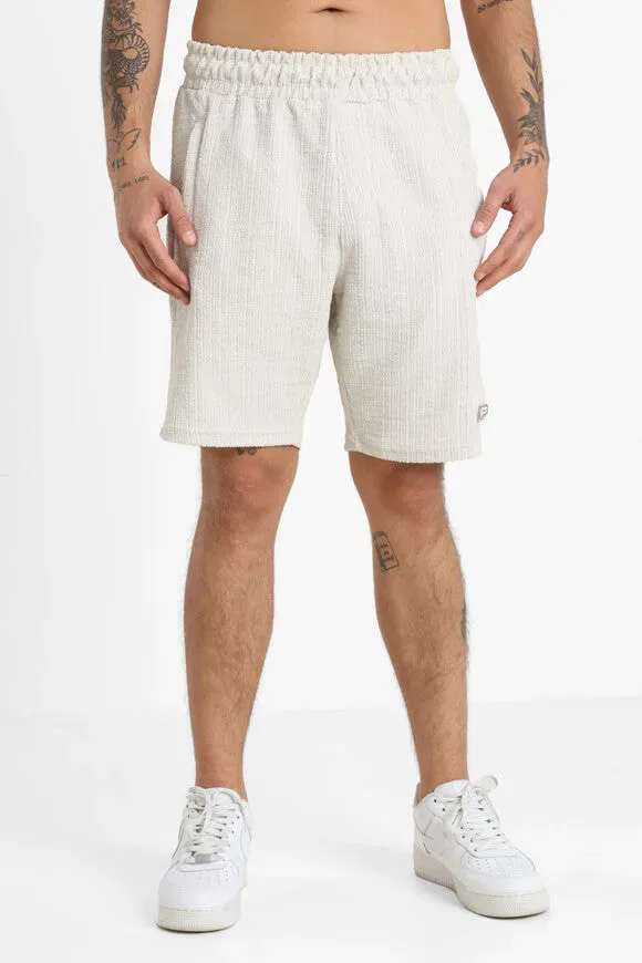 Pegador Strukturierte Stoffshorts - Salty Cream L Herren