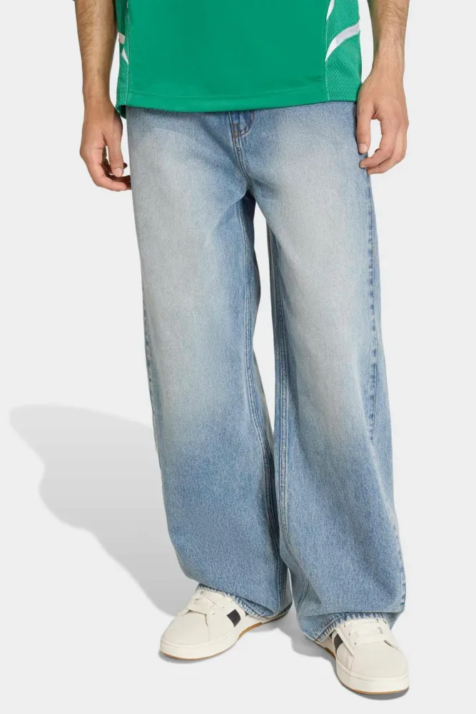 Adidas Originals Loose Fit Jeans - Indigo Denim 30 Herren