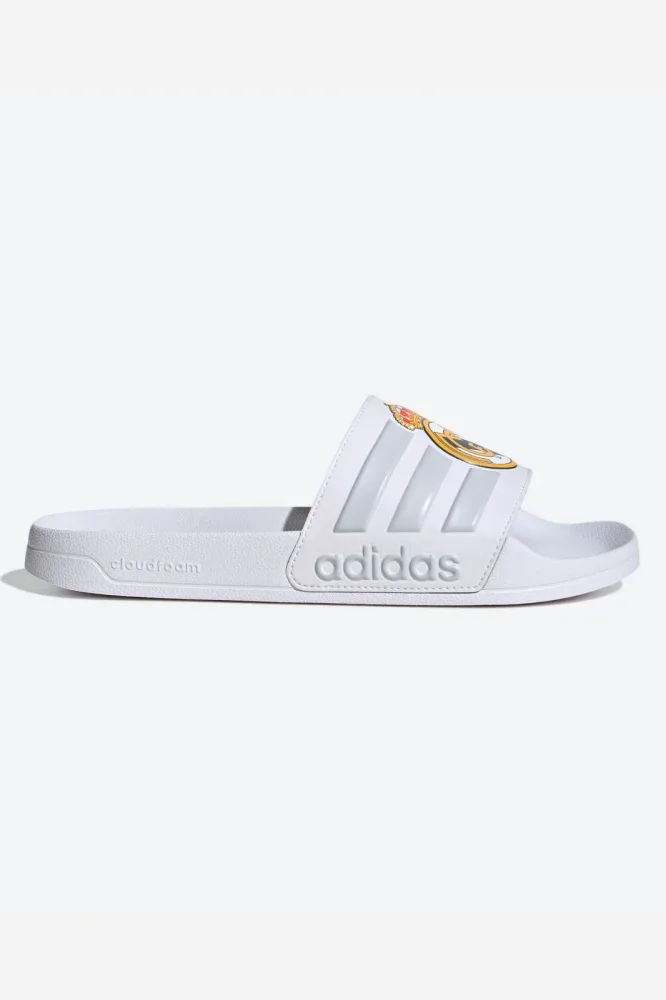 Adidas Sportswear Adilette Real Madrid Pantoletten - Cloud White + Light Solid Grey EU39 Herren