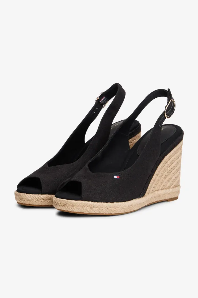 Tommy Hilfiger Keilsandalen - Black EU38 Damen