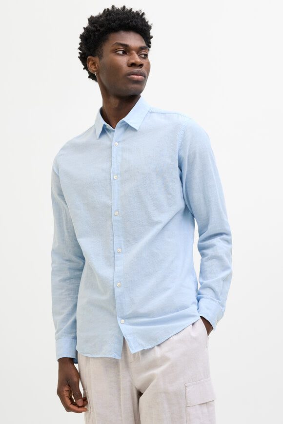 Jack & Jones JJEBREEZE Leinenhemd - Chambray Blue XS Herren