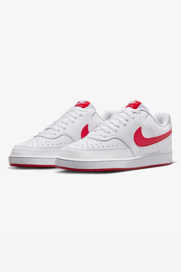 Nike Court Vision Next Nature Sneaker - White + University Red EU39 Herren