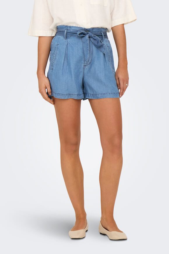 Only ONLCHARIS Stoffshorts - Medium Blue M Damen