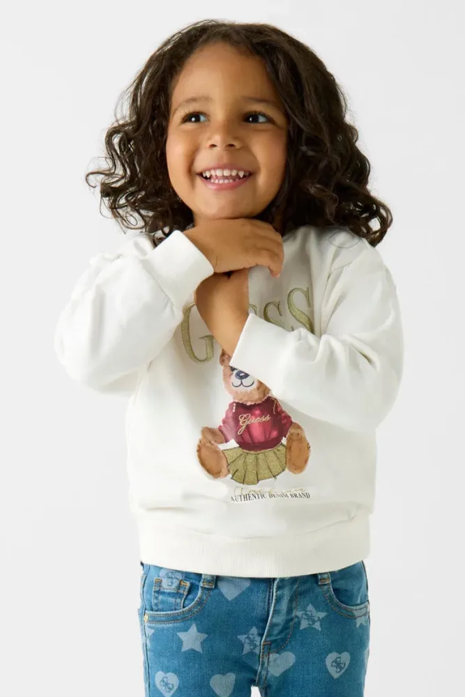 Guess Kids Sweatshirt - Cream White 3y Kids