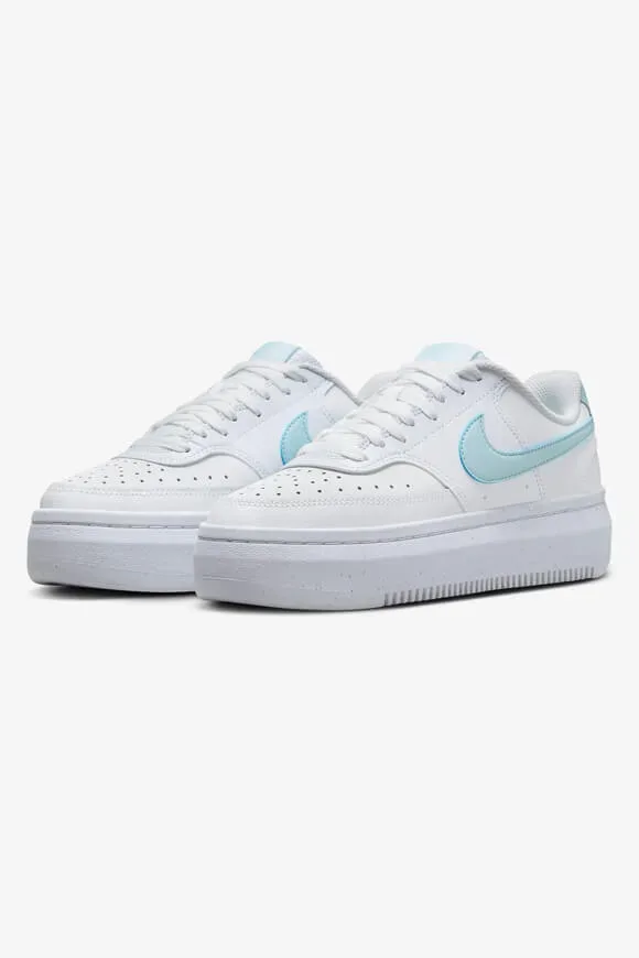 Nike Court Vision Alta Sneaker - White + Glacier Blue EU37.5 Damen