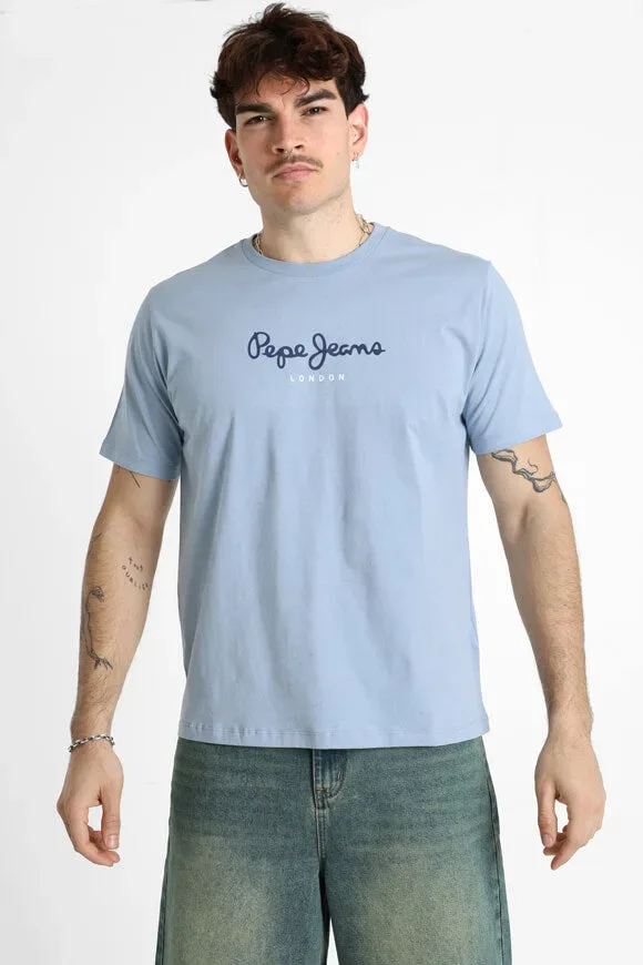 Pepe Jeans T-Shirt - Light Thames Blue M Herren