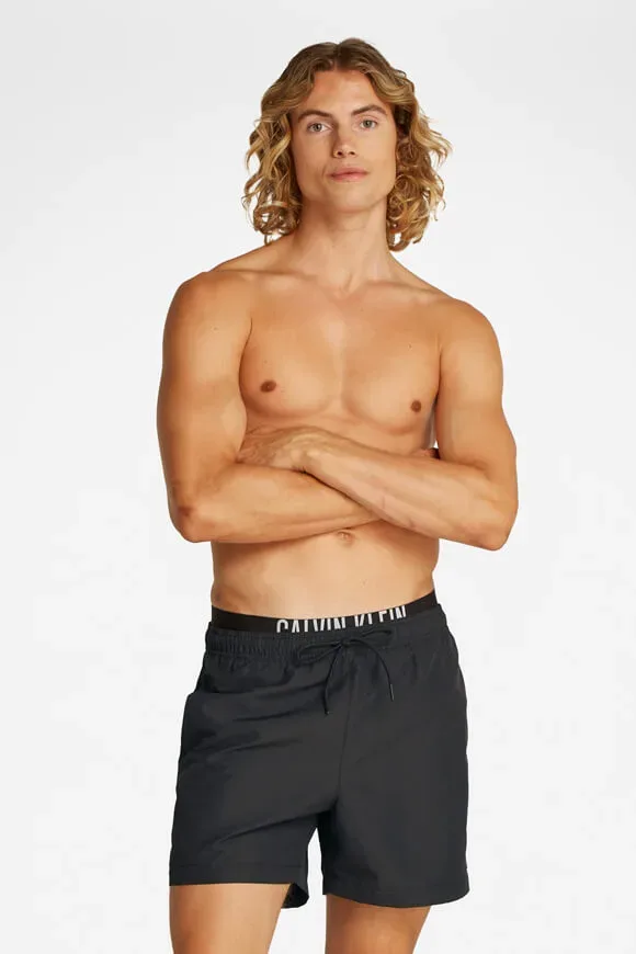 Calvin Klein Swimwear Medium Double Badeshorts - Black L Herren