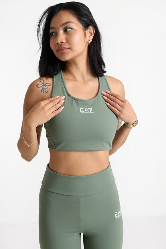 EA7 Emporio Armani Vigor7 Sport-Bralette - Agave Green XS Damen