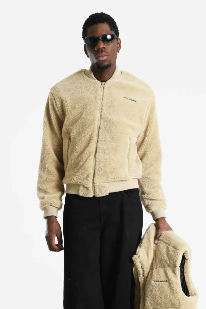 Pegador Ember Teddy Bomberjacke - Sand M Herren