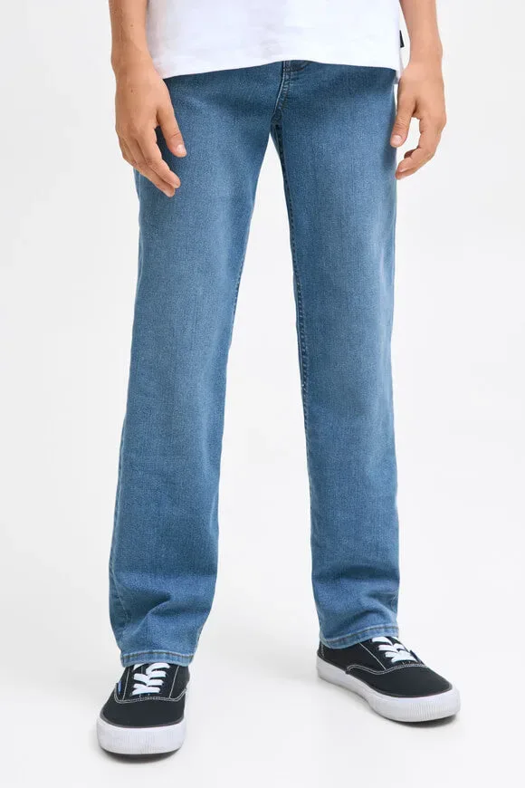 Jack & Jones Junior Clark Regular Fit Jeans - Blue Denim 146 Kids