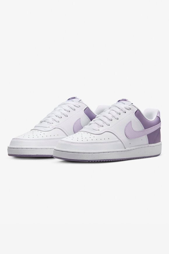 Nike Court Vision Next Nature Sneaker - White + Lilac Bloom EU37.5 Damen