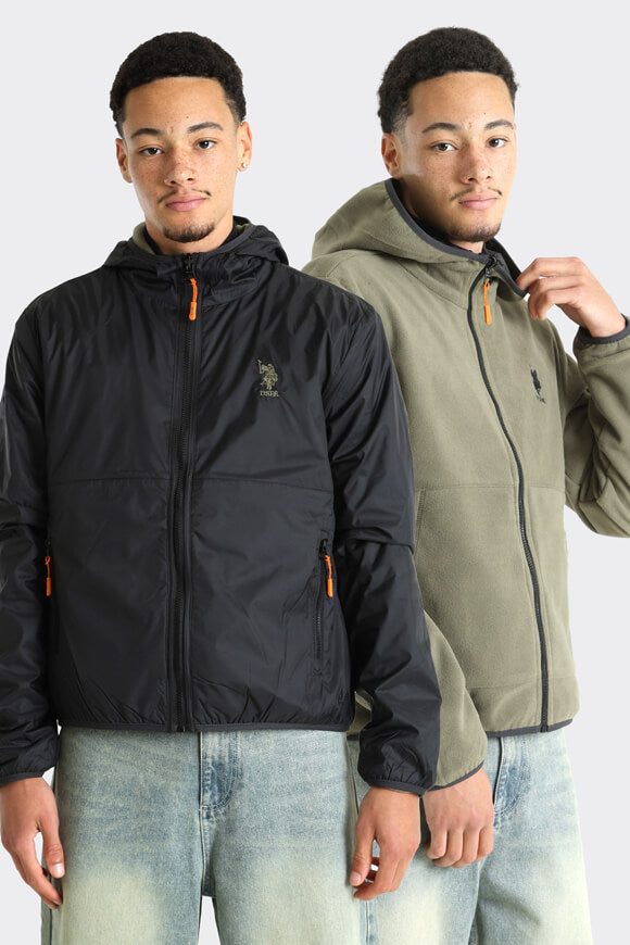 U.S. Polo Assn. Leichte Wendejacke - Green + Black M Herren