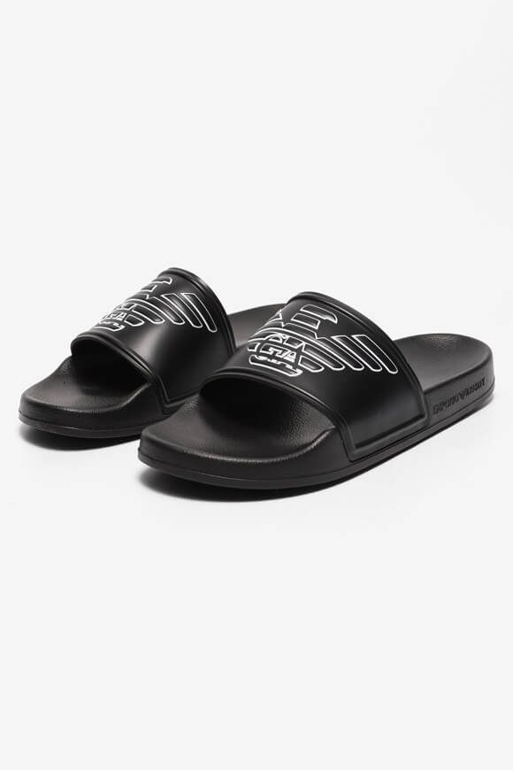Emporio Armani Pantoletten - Black EU40 Herren