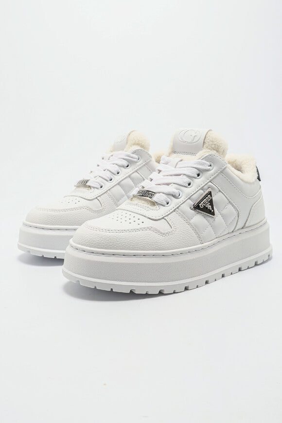 Guess Terria Gefütterte Plateau Sneaker - White EU38 Damen