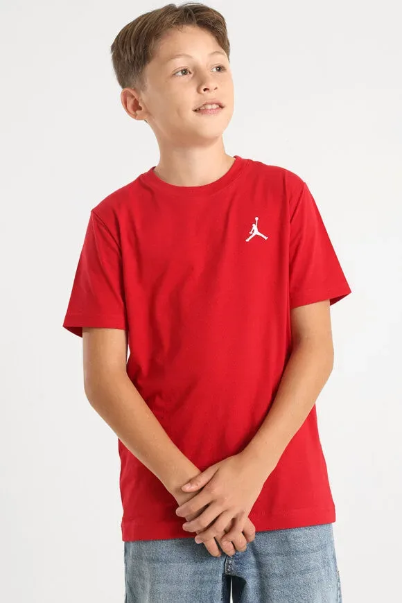Jordan Jumpman Air Embroidered T-Shirt - Gym Red L Kids