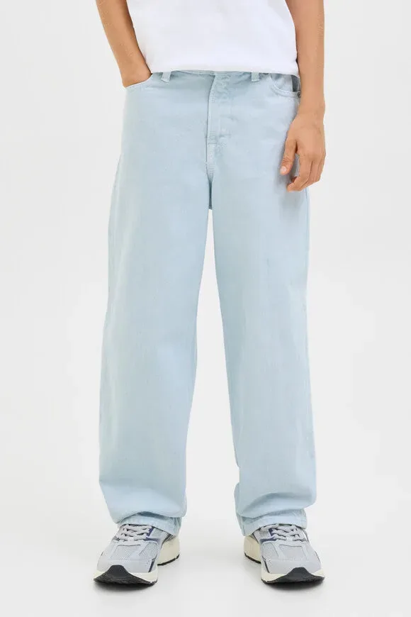Jack & Jones Junior Alex Baggy Fit Jeans - Light Blue Denim 140 Kids