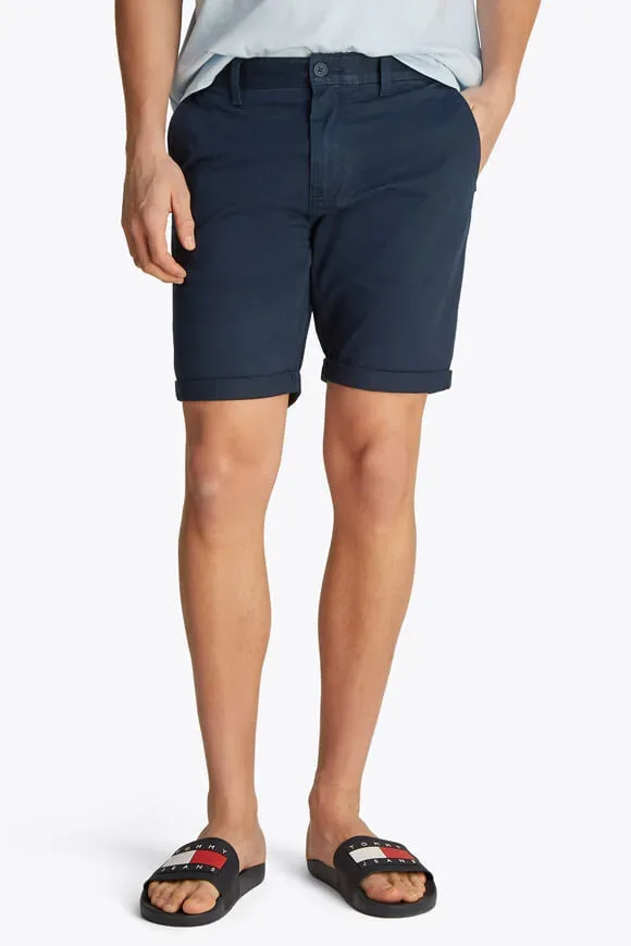 Tommy Jeans Scanton Chino Shorts - Dark Night Navy 38 Herren