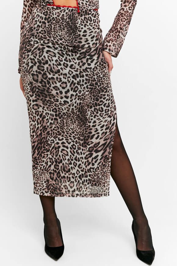 Tally Weijl Mesh Midirock - Leo S Damen