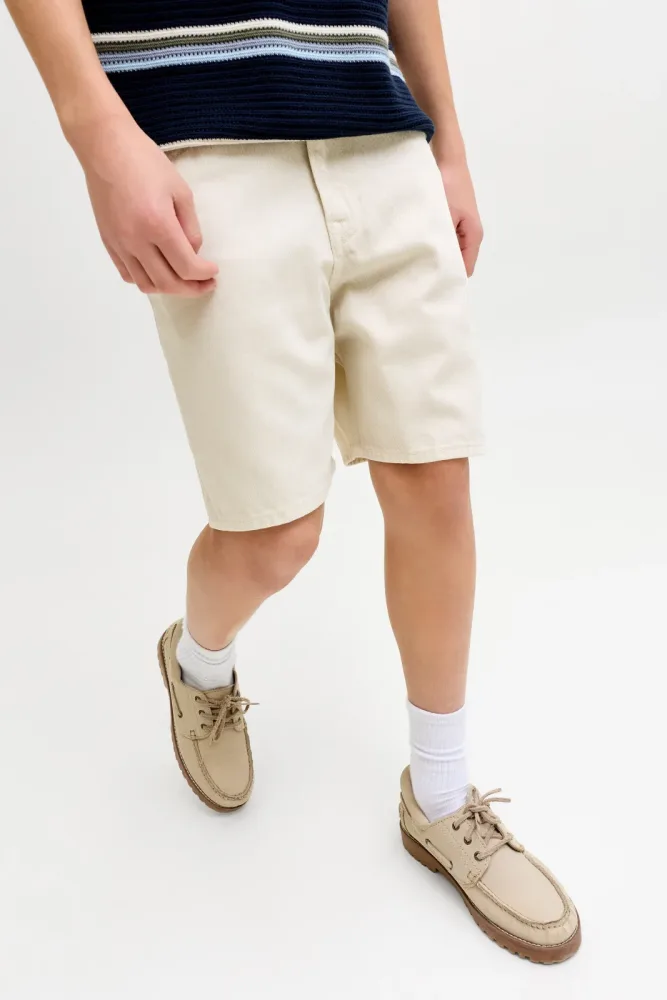 Jack & Jones Junior JJITONY Loose Fit Jeansshorts - Cloud Dancer 158 Kids