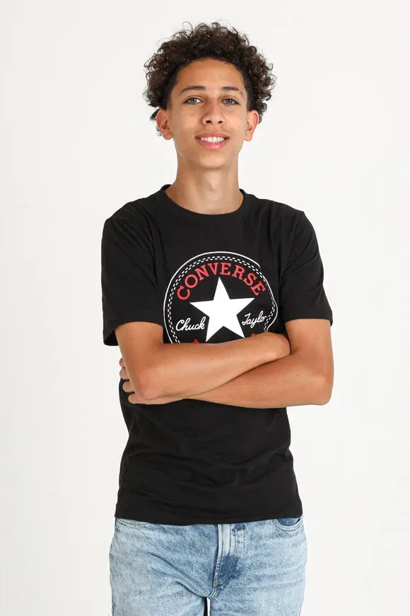Converse T-Shirt - Schwarz S Kids