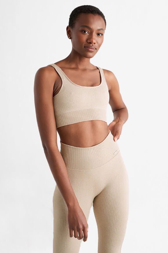 Aimn Seamless Sport-Bralette - Beige Heather XS Damen