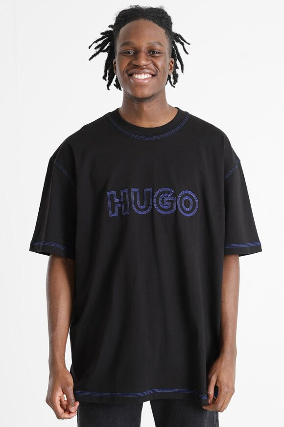 HUGO BLUE - T-Shirt, für Herren, Black, Größe M