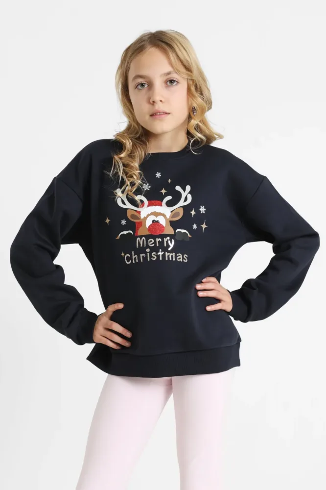 Only KOGYDA Weihnachtssweatshirt - Night Sky 158-164 Kids