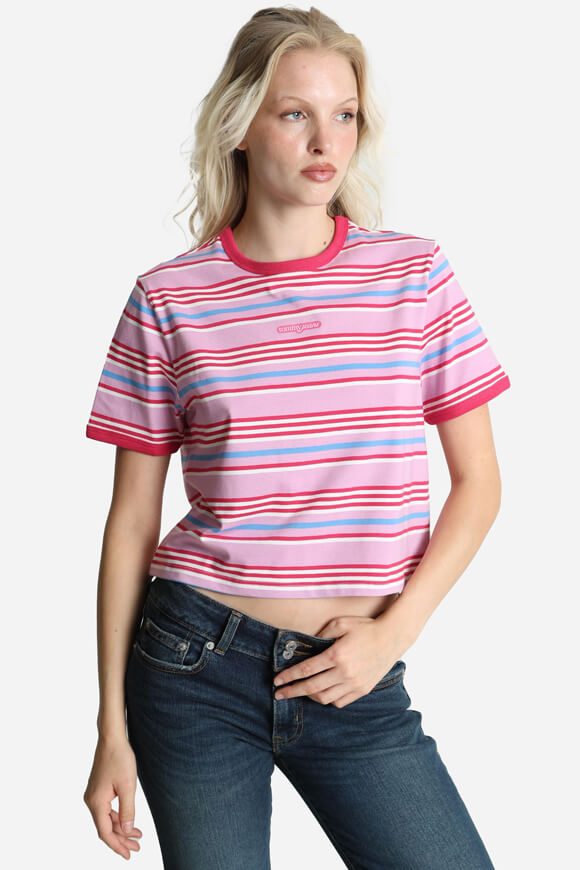 Tommy Jeans Crop T-Shirt - Carnival Pink S Damen